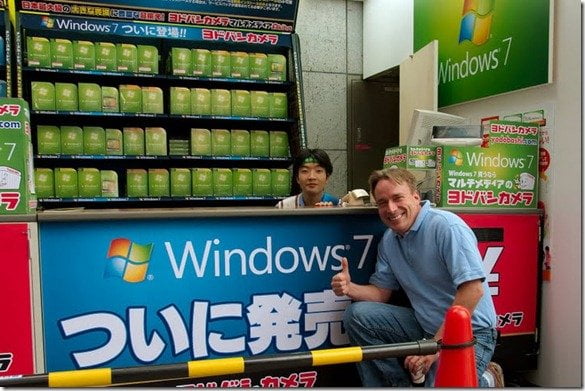 linuswin7 Linux creator is happy with Windows 7
