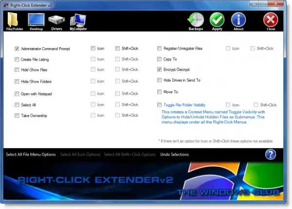 right click extender1 600x430 Right Click Context Menu Extender for Windows 7 Released