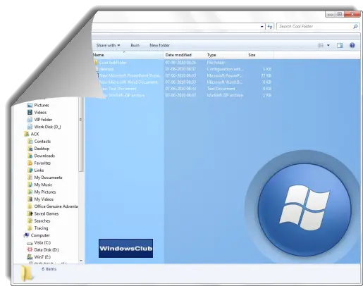 windows 7 folder with background Windows 7 Folder Background Changer Released