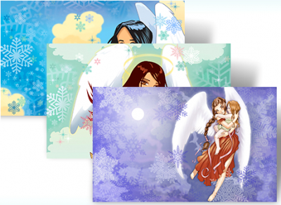 snow angels windows7 theme 400x292 Snow Angels come to Windows 7