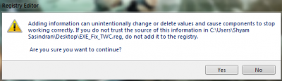 Warning 400x115 Warning 400x115 FIX: EXE or LNK files will not open or not working in Windows 7