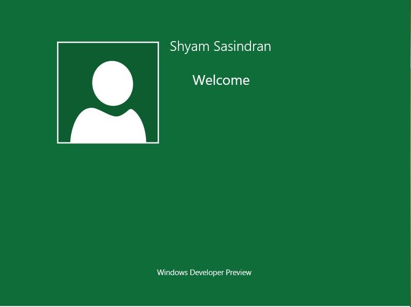 Install Windows 8 : Screen shot Tutorial : Welcome screen