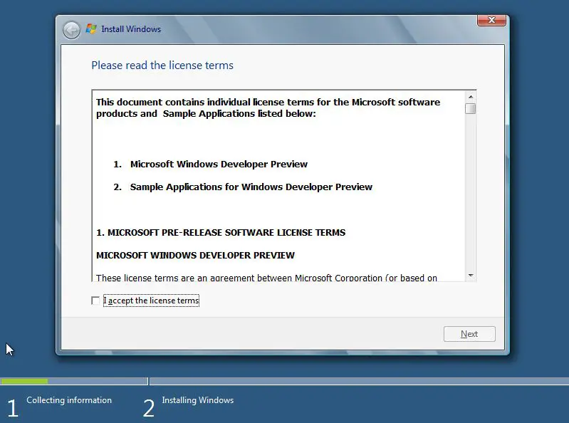 Install Windows 8 : Screen shot Tutorial : step-4