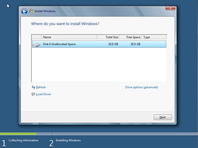 Install Windows 8 : Screen shot Tutorial step-6