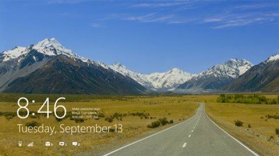 screenshot halaman lockscreen 400x224 Microsoft meluncurkan Windows 8 Fitur baru dan screenshot