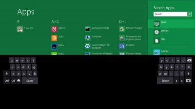 screenshot halaman thumbKeyboard 400x224 Microsoft meluncurkan Windows 8 Fitur baru dan screenshot