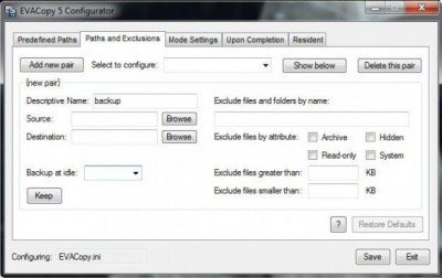 EvaCopy 400x252 Backup Recently Modified File Versions with EvaCopy