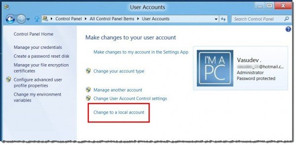 logon1 600x294 How to switch back to Local Account log on, from Live ID log on, in Windows 8