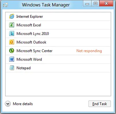 windows 8 task manager 1 Evolution of the Task Manager   From Windows 3 to Windows 8