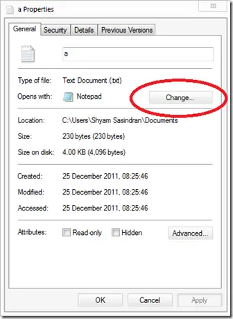 image thumb Fix: Unable to Change Default Program Extension on Windows 7