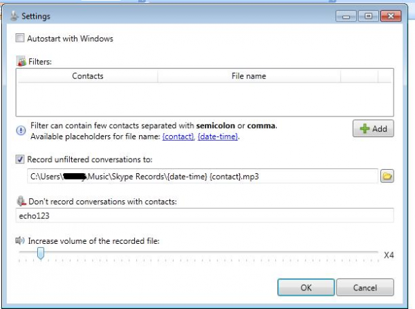 Skype Auto Recorder Settings 600x446 Skype Auto Recorder Settings 600x446 Record Voice Calls of Specific Skype Contacts with Skype Auto Recorder