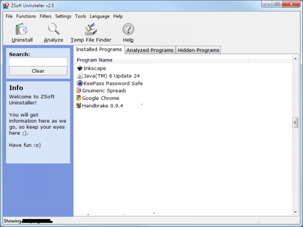 ZSoft Uninstaller 600x450 ZSoft Uninstaller 600x450 Free Uninstallers for Windows 7 | 8
