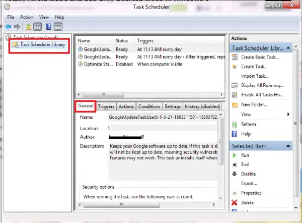 Task Scheduler 600x442 Boot langsung ke Windows 8 Desktop menggunakan script Explorer