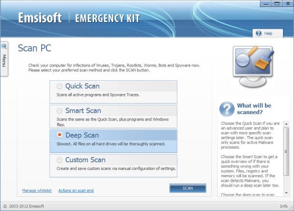 emsisoft emergency kit Emsisoft Emergency Kit: Free portable malware scanner, with dual engine