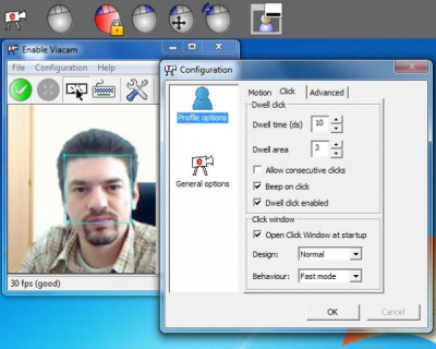 ev 400x320 Enable Viacam: Move the mouse pointer with your head movement