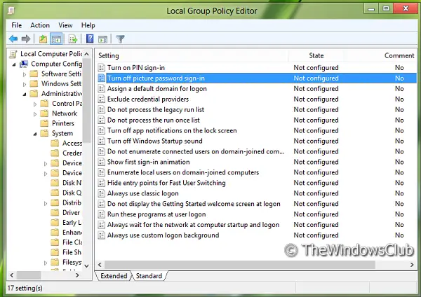 Enable Picture Password Sign In 2 Activate Or Deactivate Picture Password Sign In In Windows 8 