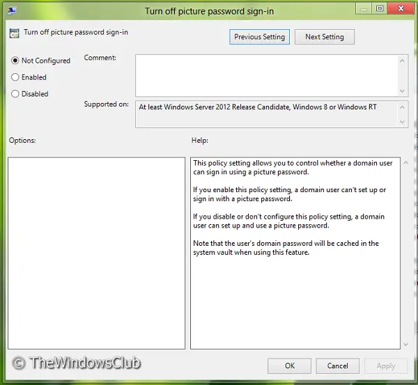 Enable Picture Password Sign In 3 Activate Or Deactivate Picture Password Sign In In Windows 8 