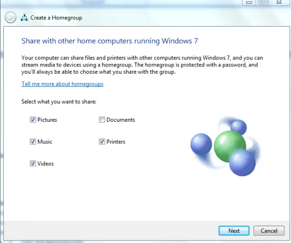 Fig 4 Set up sharing in Windows 7 600x501 How To set up Wireless Network Connection In Windows 7