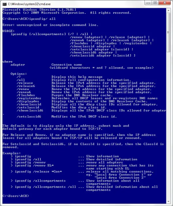 Windows Hacking Commands