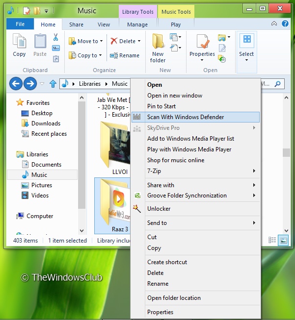 Windows Defender Folder Windows Defender Folder Add Scan With Windows Defender To Context Menu In Windows 8