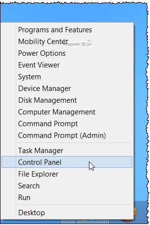 win x menu Enable Windows 8 Mouse Pointer Shadow feature
