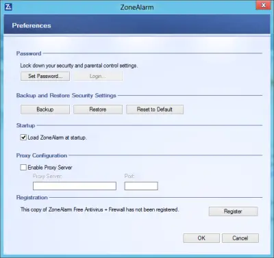 pwd 400x377 ZoneAlarm Free Antivirus + Firewall for Windows: Review & Download