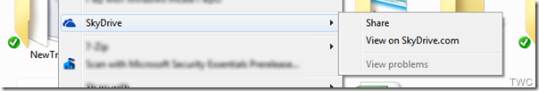 SkyDriveShare How to use Selective Sync option in SkyDrive