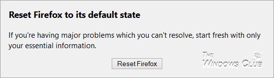 reset firefox reset firefox Fix: Mozilla Firefox keeps slowing down on Windows 7 | 8