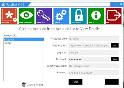 View 400x284 PassBox : Free Password Manager & Generator for Windows 8 | 7