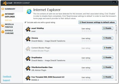 avast browser cleanup tool 400x282 Avast Free AntiVirus 8 for Windows adds many new features