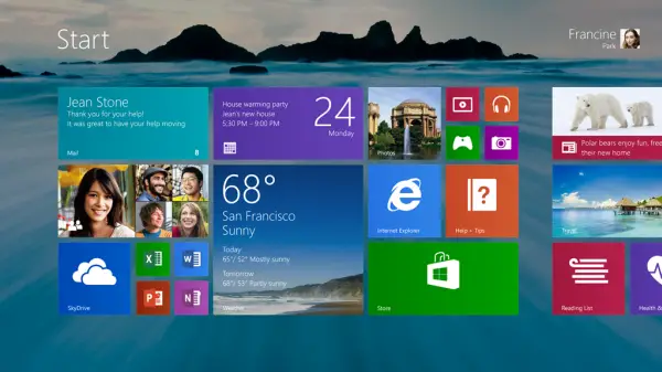 windows 8 1 start screen 1 Windows 8.1 Features, Release Date Announced
