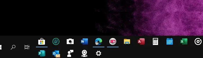 Reserve entire Taskbar row for Taskbar buttons and icons