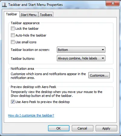 Windows XP style Toolbar for Windows 7