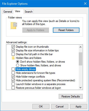 Show all Drives in This PC folder