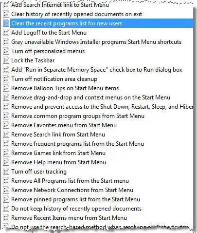 Start menu & taskbar tweaks