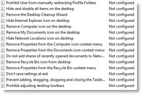 Desktop tweaks