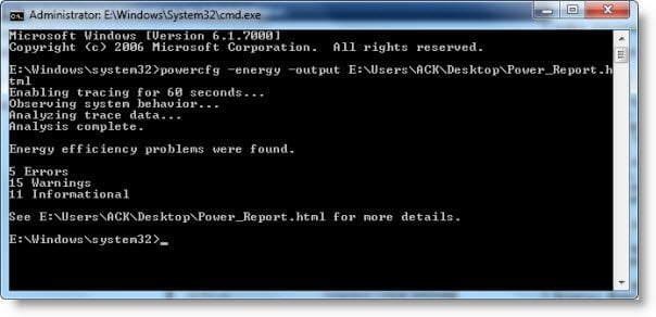 Generate Battery Health Report amongst Power Efficiency Diagnostic Report Tool inwards Windows that is real useful inwards troubleshooting Power Plans Generate Battery Health Report amongst Power Efficiency Diagnostic Report Tool inwards Windows