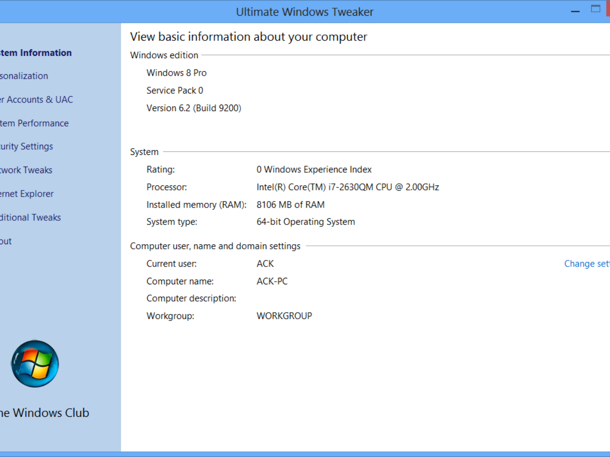 Ultimate Windows Tweaker V 2 2 A Tweak Ui For Windows 7 Vista