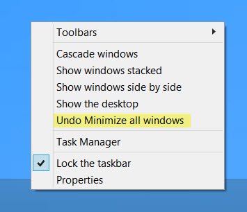 minimize all windows