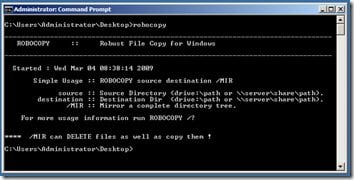 robocopy