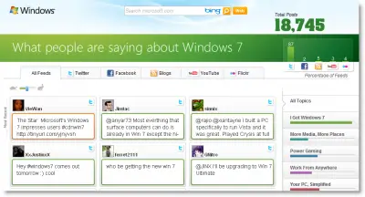 windows 7 social hub