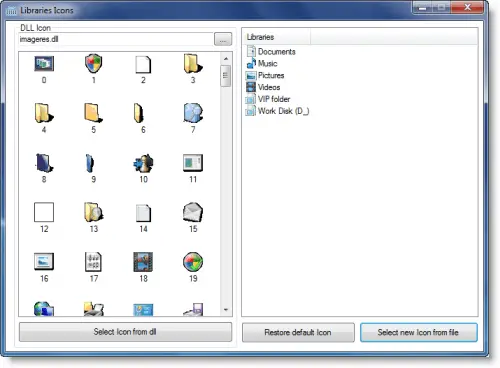 How to change Library icons easily in Windows 7 - 19