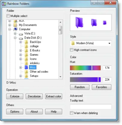 Color your Windows folders for easy identification with Rainbow Folders