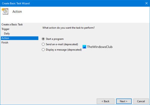 How to send email using Windows Task Scheduler