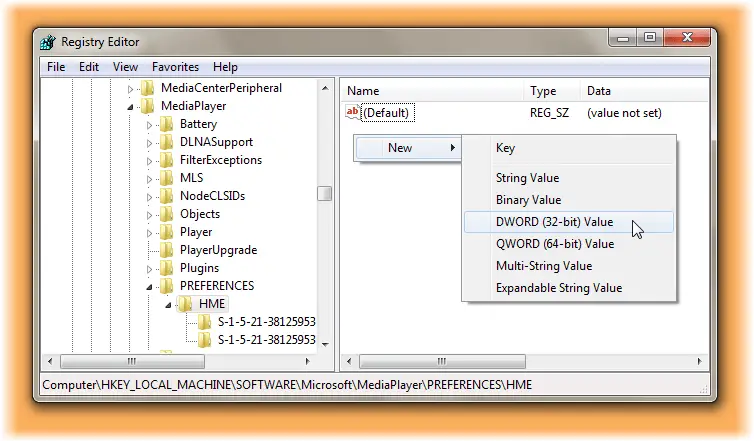 Share Windows Media Player content from folder on network share - 62