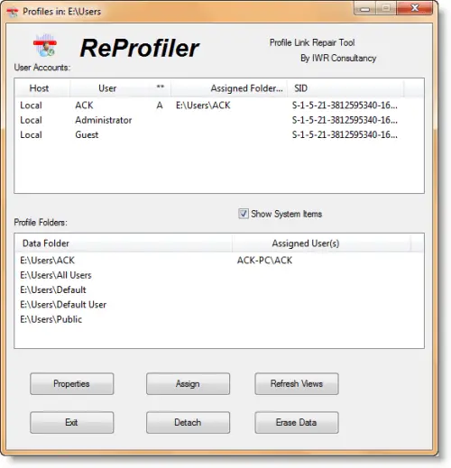 ReProfiler for Windows