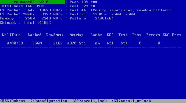 Advanced Memory Diagnostic with Memtest86+