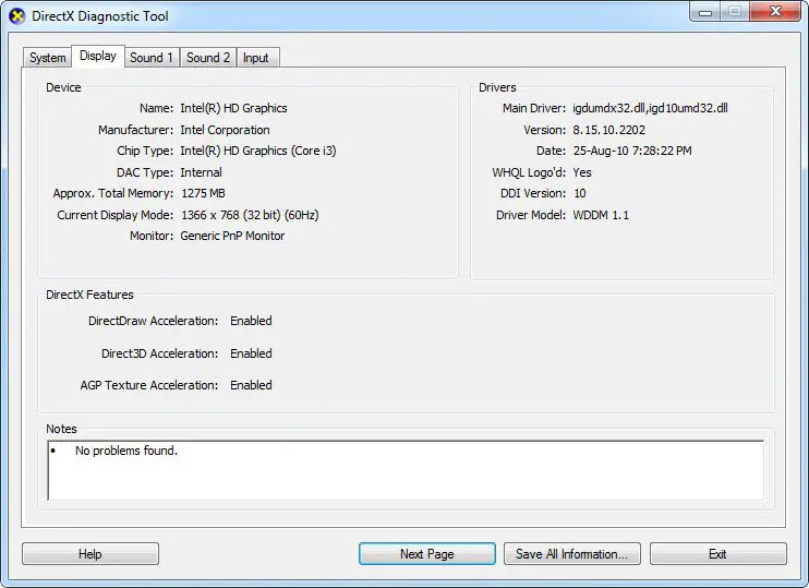How to use DirectX Diagnostic Tool DxDiag for Troubleshooting - 14