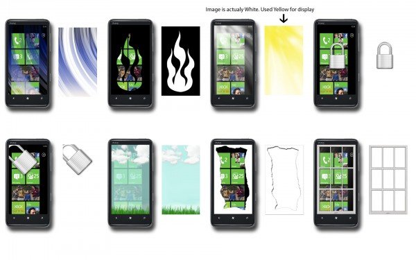 Transparent wallpapers for Windows Phone
