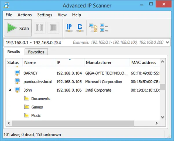 advanced ip scanner